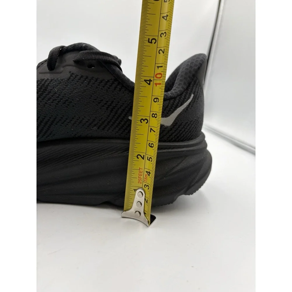Hoka Clifton 9 GTX Mens Running Shoes Black GORE-TEX Sneakers Size 9